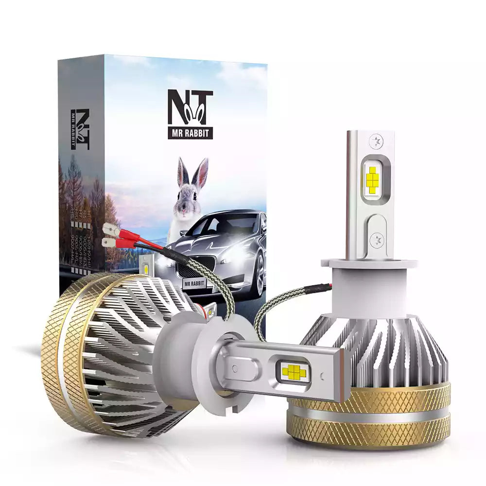 H3 LED Headlight Bulb 40W 4800LM 6500K White | NAOEVO NT Series