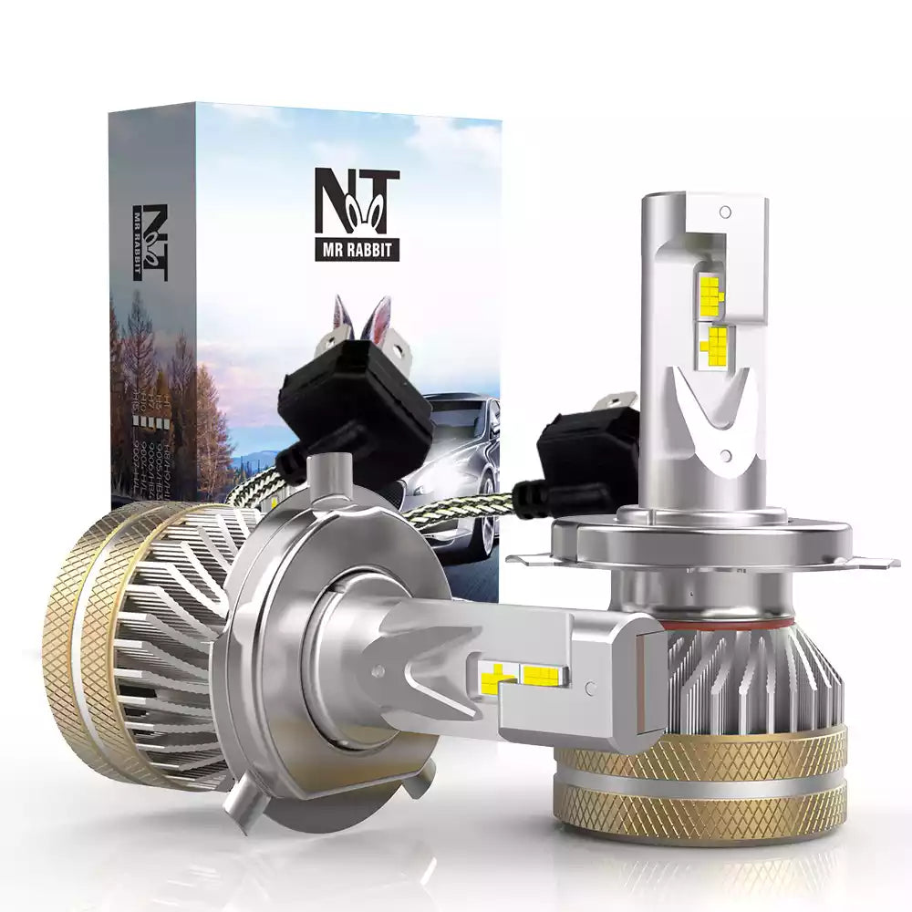 H4 LED Headlight Bulb 40W 4800LM 6500K White | NAOEVO NT Series