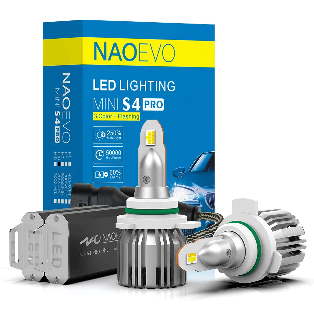 Shop The Best & Brightest H4 LED Headlight Bulbs In 2022 – NAOEVO