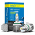 3 Colors H10 LED Fog Light Bulb For Rainy Snoy Foggy | NAOEVO S4 PRO Series, 2 Bulbs