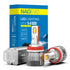 3 Colors H8/9/11 LED Headlight Bulb For Rainy Snoy Foggy | NAOEVO S4 PRO Series, 2 Bulbs