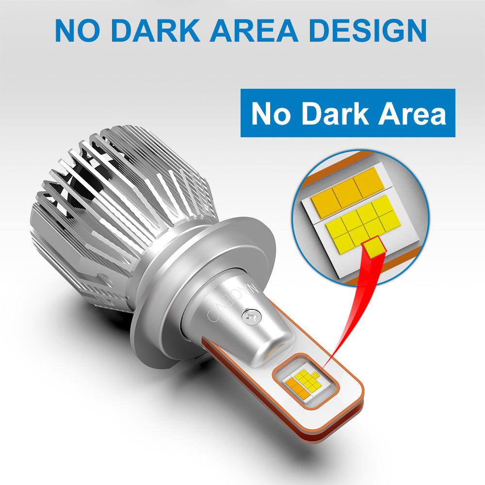 9007 LED Headlight Bulb 3 Colors | NAOEVO S4 PRO Series - NAOEVO