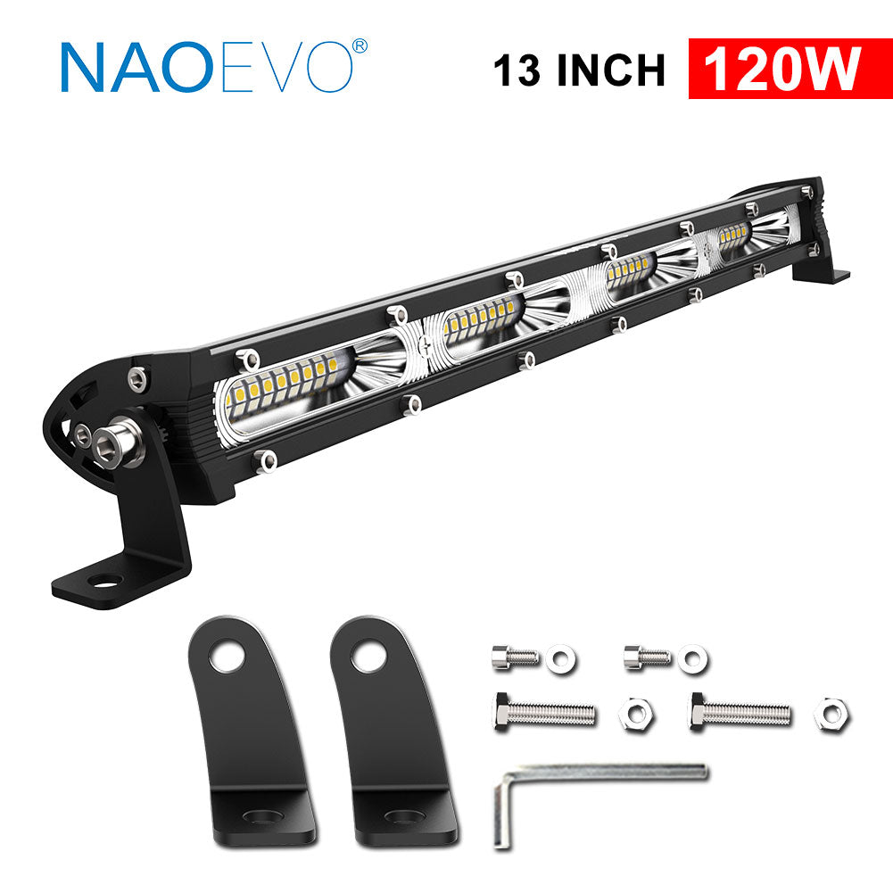 7 13 20 inch Ultra Slim Barra Led light bar Flood Led Light Bar