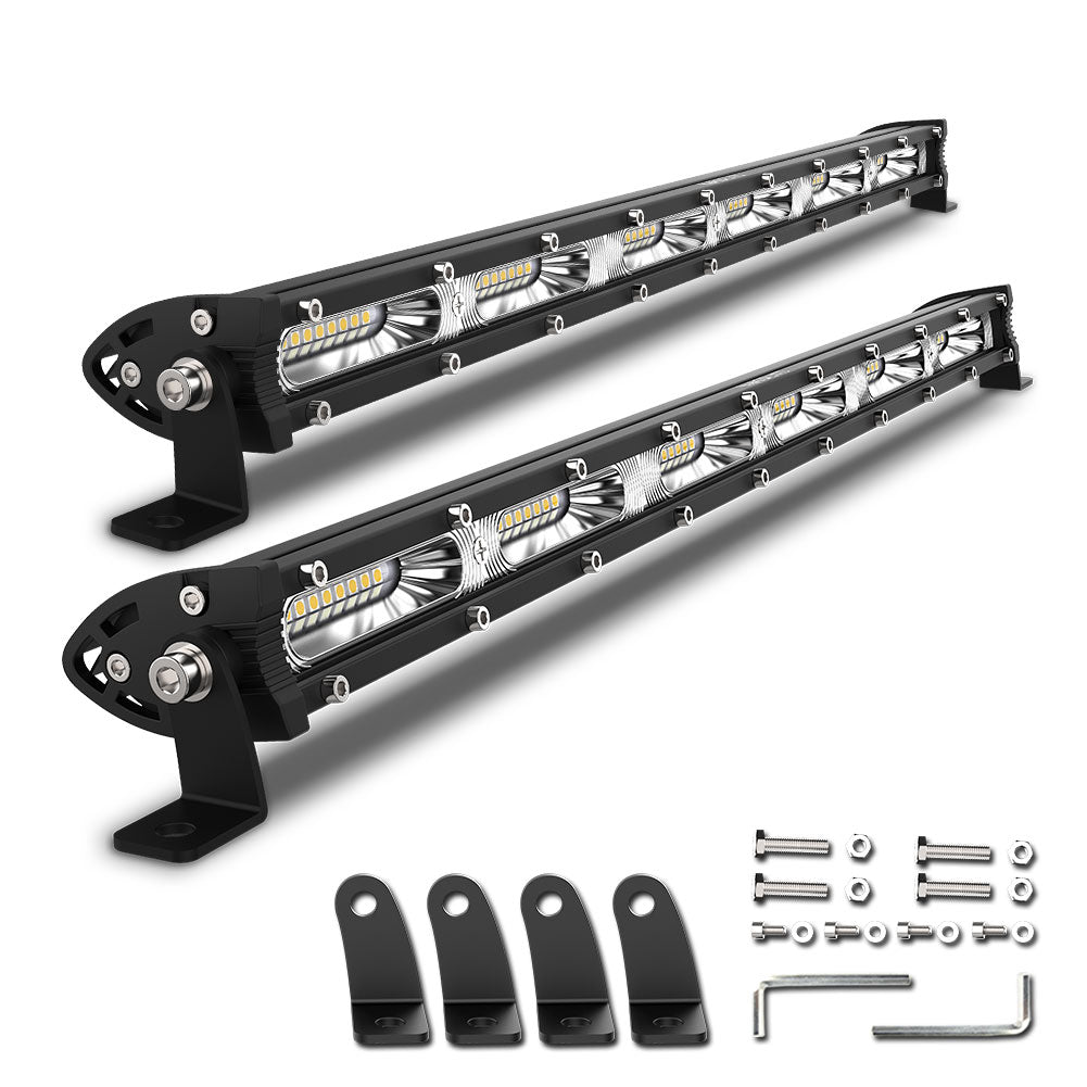 7" 13" 20" inch Ultra Slim Barra Led light bar Flood Led Light Bar - NAOEVO