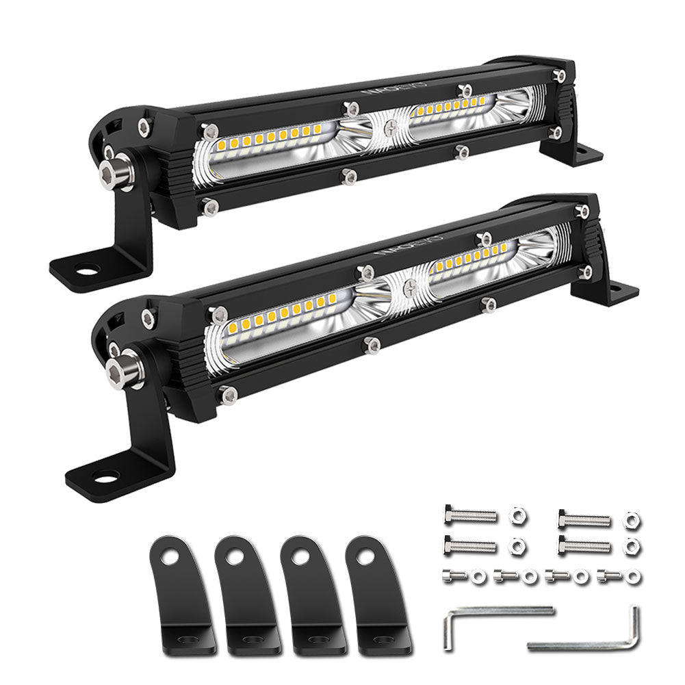 7" 13" 20" inch Ultra Slim Barra Led light bar Flood Led Light Bar - NAOEVO